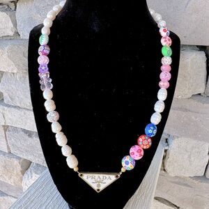 Prada Charm beaded necklace